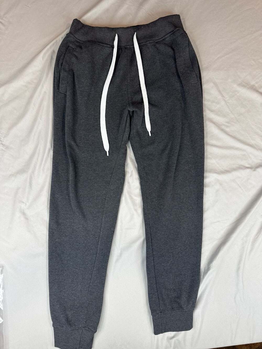 Southpole Joggers Size XL Dark Gray Fleece Sweatpants Drawstring